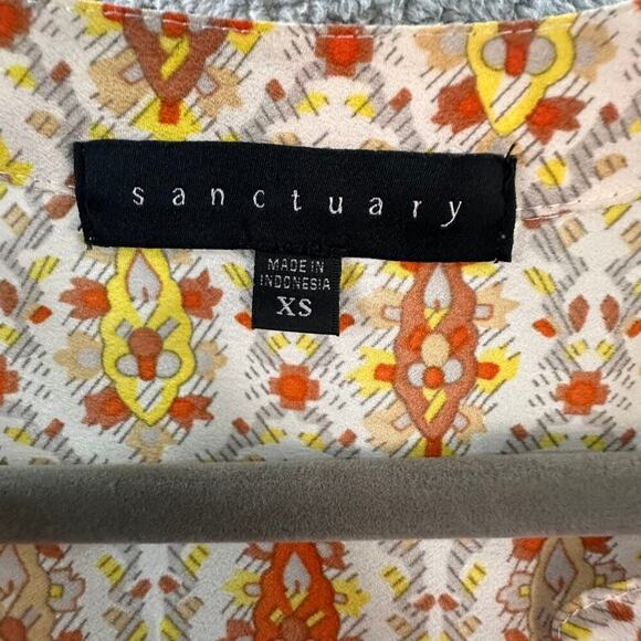 Sanctuary XS Sleeveless V-Neck Top Flowy Boho Casual Summer Vacation - Picture 5 of 8